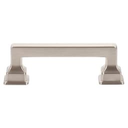 Top Knobs Erika Series 3" (76 mm) Center to Center Brushed Nickel Pull, - A621-BRN