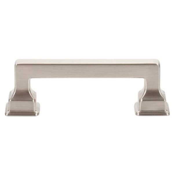 Top Knobs Erika 3" (76 mm) Center to Center Brushed Nickel Pull, A621-BRN