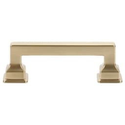 Top Knobs Erika Series 3" (76 mm) Center to Center Warm Brass Pull, - A621-WB