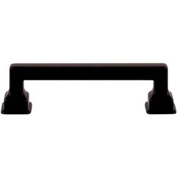 Top Knobs Erika Series 3-3/4" (96 mm) Center to Center Matte Black Pull, - A622-BL