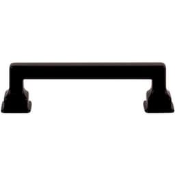 Top Knobs Erika Series 3-3/4" (96 mm) Center to Center Matte Black Pull, - A622-BL