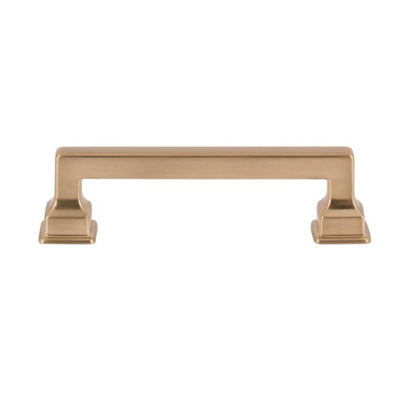 Top Knobs Erika Series 3-3/4" (96 mm) Center to Center Warm Brass Pull, - A622-WB