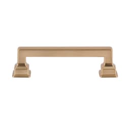 Top Knobs Erika Series 3-3/4" (96 mm) Center to Center Warm Brass Pull, - A622-WB