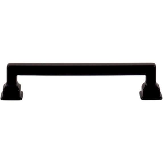 Top Knobs Erika Series 5-1/16" (128 mm) Center to Center Matte Black Pull, - A623-BL