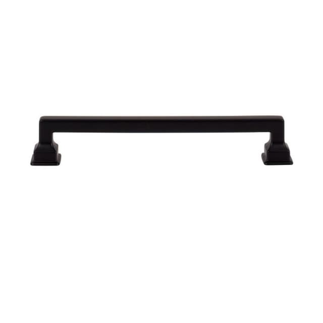 Top Knobs Erika Series 6-5/16" (160 mm) Center to Center Matte Black Pull, - A624-BL