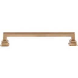 Top Knobs Erika Series 6-5/16" (160 mm) Center to Center Warm Brass Pull, - A624-WB