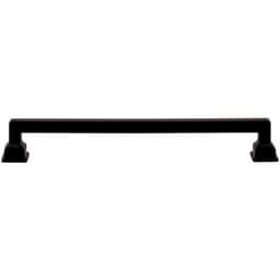 Top Knobs Erika Series 7-9/16" (192 mm) Center to Center Matte Black Pull, - A625-BL