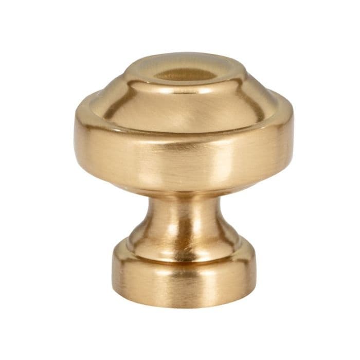Top Knobs Malin 1-1/8" (29 mm) Diameter Warm BrassKnob, A640-WB