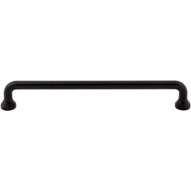 Top Knobs Malin Series 7-9/16" (192 mm) Center to Center Matte Black Pull, - A644-BL