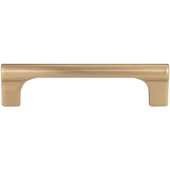 Top Knobs Whittier Series 3-3/4" (96 mm) Center to Center Warm Brass Pull, - A652-WB