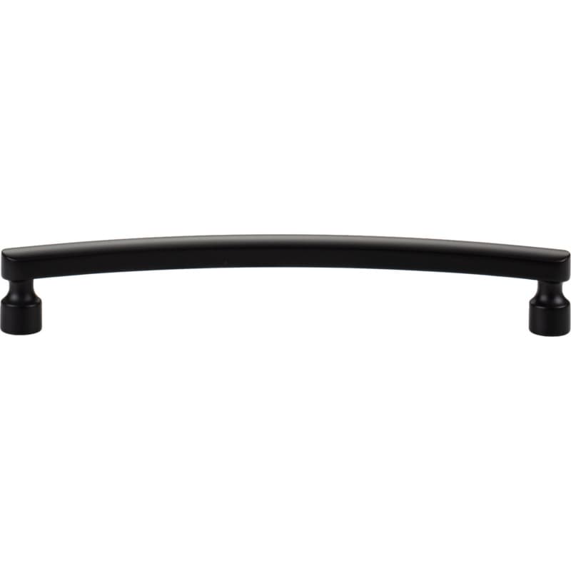 Top Knobs Lennox Series 6-5/16" (160 mm) Center to Center Matte Black Pull, - A682-BL
