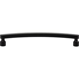 Top Knobs Lennox Series 6-5/16" (160 mm) Center to Center Matte Black Pull, - A682-BL