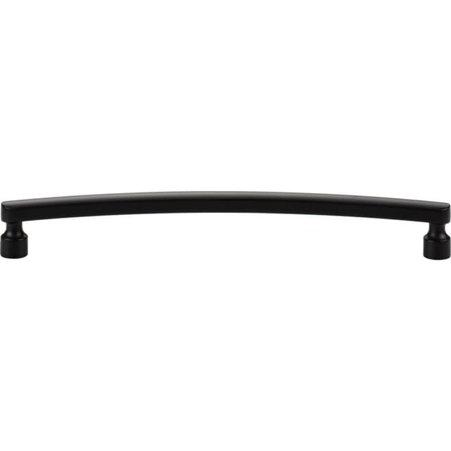 Top Knobs Lennox Series 7-9/16" (192 mm) Center to Center Matte Black Pull, - A683-BL