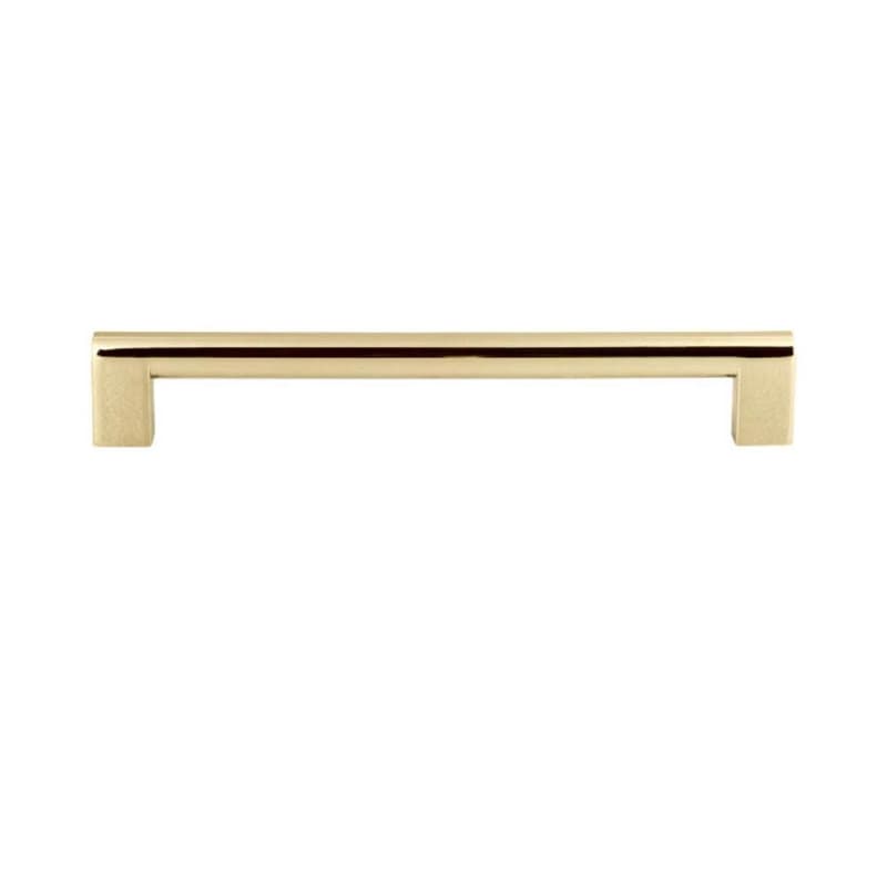 Round Rail Pull, 12" CC, Warm Brass - A690-WB