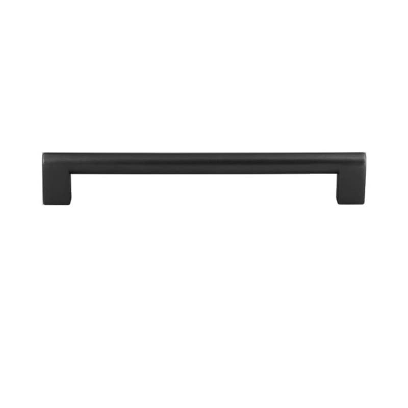 Round Rail Appliance Pull, 18" CC, Matte Black - A692-BL