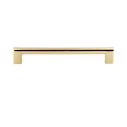 Round Rail Appliance Pull, 18" CC, Warm Brass - A692-WB