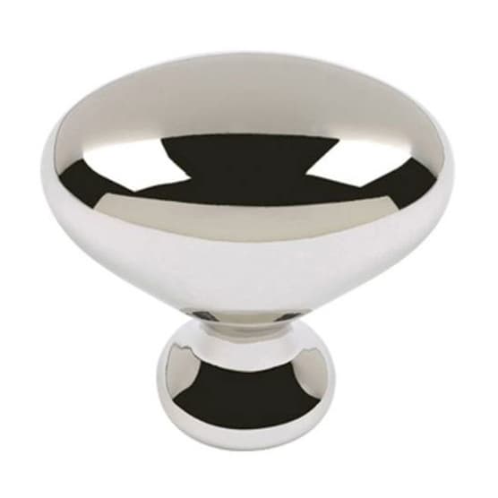Top Knobs Successi Series 1-1/4 in (32 mm) L x 7/8 in (22 mm) W Polished Nickel Knob, - A804-PN