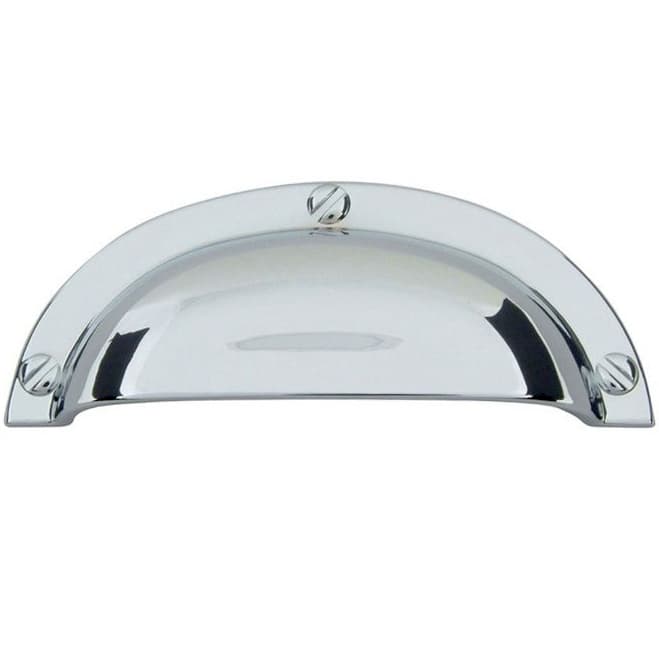 Top Knobs Successi Series 2-1/2" (64 mm) Center to Center Polished Chrome Cup Pull, - A818-CH