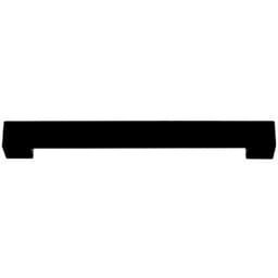 Top Knobs Wide Square Series 7-9/16" (192 mm) Center to Center Matte Black Pull, - A825-BL