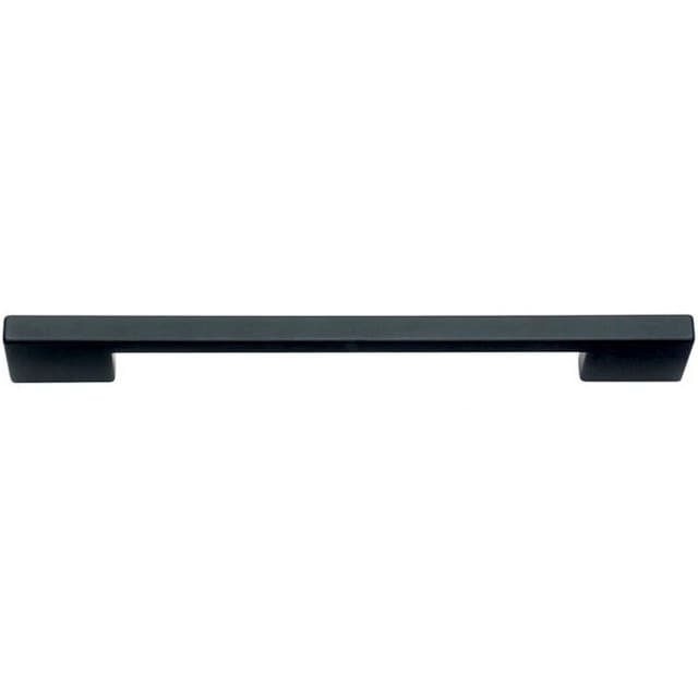 Top Knobs Thin Square Series 7-9/16" (192 mm) Center to Center Matte Black Pull, - A826-BL