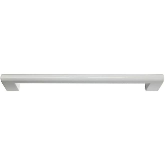 Top Knobs Round Rail Series 7-9/16" (192 mm) Center to Center High White Gloss Pull, - A829-WG