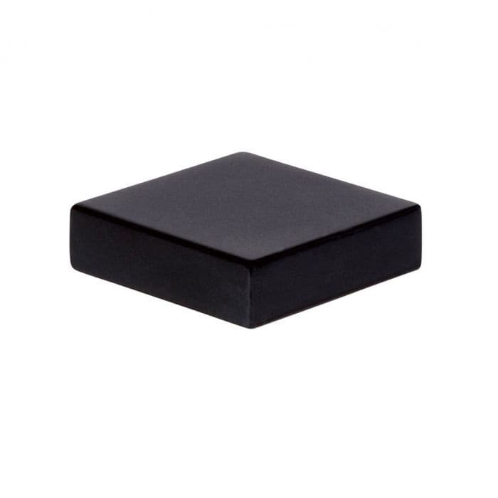 Top Knobs Thin Square 1-1/4" (32 mm) L x 3/8" (10 mm) W Matte Black Knob, A833-BL