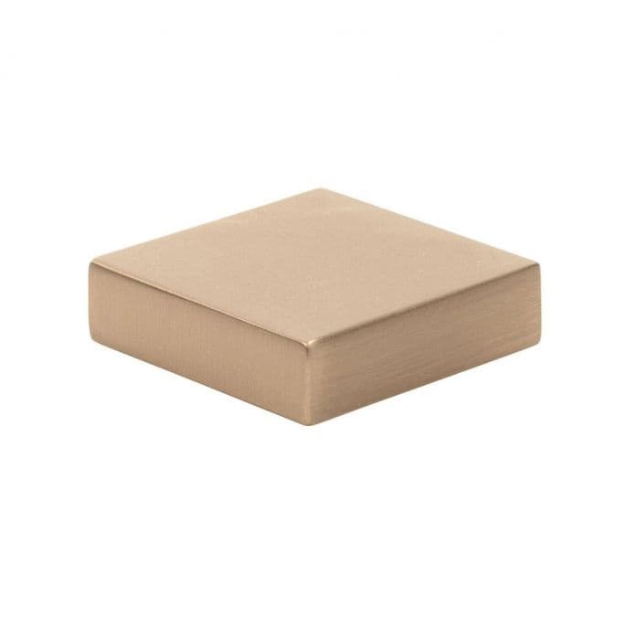 Top Knobs Thin Square 1-1/4" (32 mm) L x 3/8" (10 mm) W Champagne Knob, A833-CM