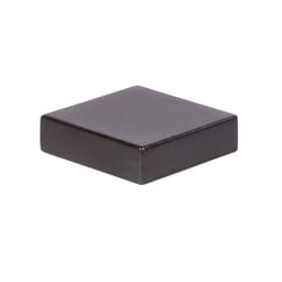 Top Knobs Thin Square Series 1-1/4 in (32 mm) L x 3/8 in (10 mm) W Modern Bronze Knob, - A833-MB