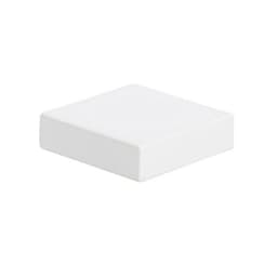 Top Knobs Thin Square Series 1-1/4 in (32 mm) L x 3/8 in (10 mm) W High White Gloss Knob, - A833-WG