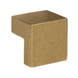 Top Knobs Successi Series 1 in (25 mm) L x 1 in (25 mm) W Vintage Brass Knob, - A865-UB