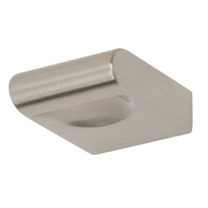 Top Knobs Round Rail Series 1-1/8 in (28.5 mm) L x 1/2 in (12.5 mm) W Brushed Nickel Knob, - A877-BN