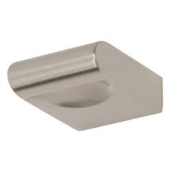 Top Knobs Round Rail Series 1-1/8 in (28.5 mm) L x 1/2 in (12.5 mm) W Brushed Nickel Knob, - A877-BN