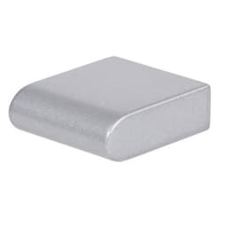 Top Knobs Round Rail Series 1-1/8 in (28.5 mm) L x 1/2 in (12.5 mm) W Matte Chrome Knob, - A877-MC