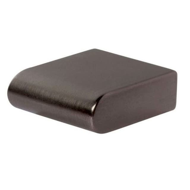 Top Knobs Round Rail Series 1-1/8 in (28.5 mm) L x 1/2 in (12.5 mm) W Slate Knob, - A877-SL