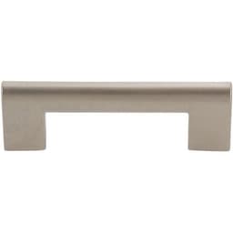 Top Knobs Round Rail Series 3" (76 mm) Center to Center Brushed Nickel Pull, - A878-BN