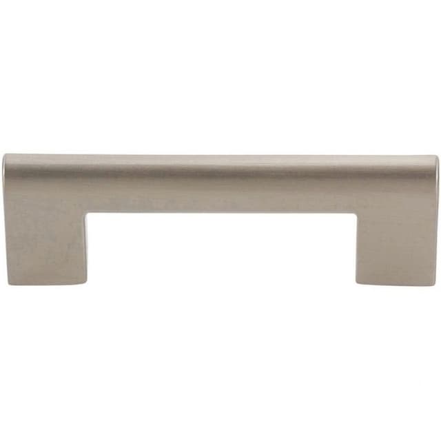 Top Knobs Round Rail Series 3" (76 mm) Center to Center Brushed Nickel Pull, - A878-BN