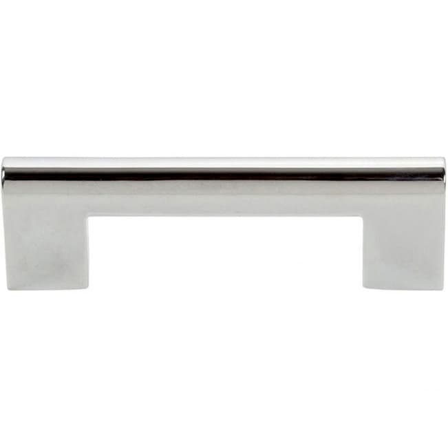 Top Knobs Round Rail 3" (76 mm) Center to Center Polished Chrome Pull, A878-CH