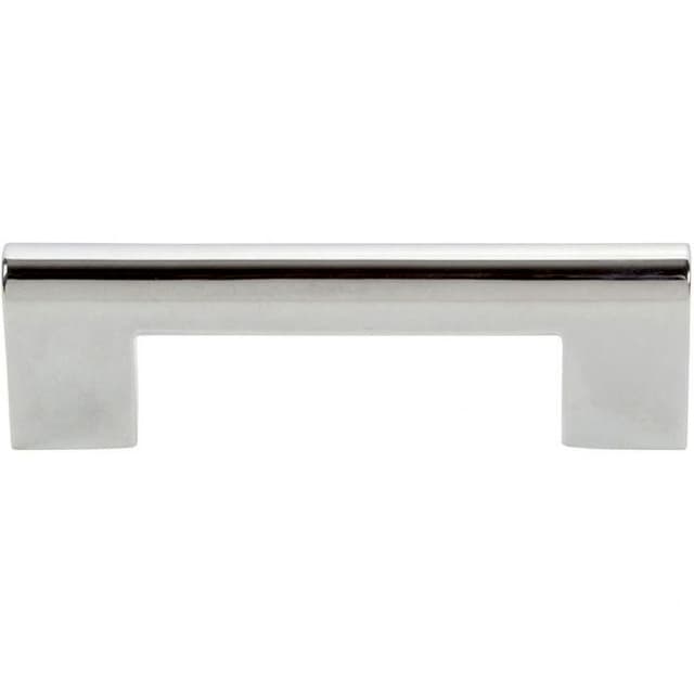 Top Knobs Round Rail Series 3" (76 mm) Center to Center Polished Chrome Pull, - A878-CH