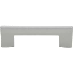 Top Knobs Round Rail Series 3" (76 mm) Center to Center Matte Chrome Pull, - A878-MC