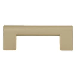 Top Knobs Round Rail Series 3" (76 mm) Center to Center Warm Brass Pull, - A878-WB