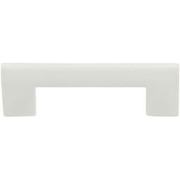 Top Knobs Round Rail 3" (76 mm) Center to Center High White Gloss Pull, A878-WG