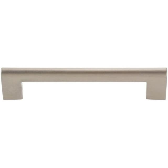 Top Knobs Round Rail Series 5-1/16" (128 mm) Center to Center Brushed Nickel Pull, - A879-BN