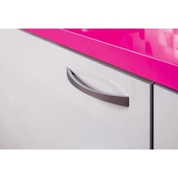 Top Knobs Sleek Series 5-1/16" (128 mm) Center to Center Brushed Nickel Pull, - A881-BN