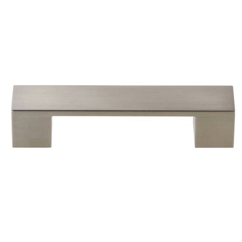 Top Knobs Wide Square 3-3/4" (95 mm) Center to Center Brushed Nickel Pull, A918-BN