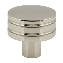 Top Knobs Griffith Series 1-1/4" (32 mm) Diameter Polished NickelKnob, - A950-PN