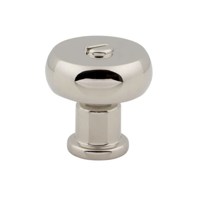 Top Knobs Everitt Series 1-3/16" (30 mm) Diameter Polished NickelKnob, - A980-PN