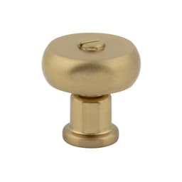 Top Knobs Everitt Series 1-3/16" (30 mm) Diameter Warm BrassKnob, - A980-WB