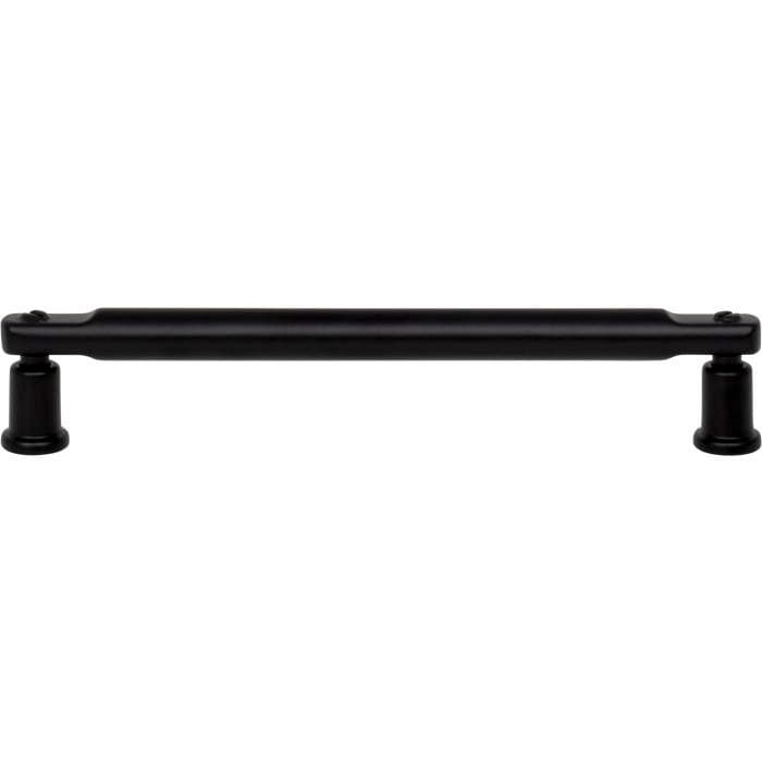 Top Knobs Everitt 6-5/16" (160 mm) Center to Center Matte Black Pull, A984-BL