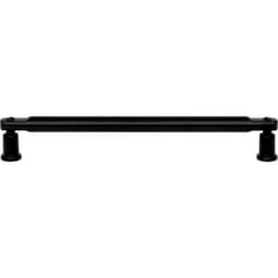 Top Knobs Everitt Series 7-9/16" (192 mm) Center to Center Matte Black Pull, - A985-BL