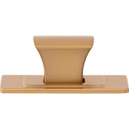 Top Knobs Zander Series 1-1/4 in (32 mm) L x 3/4 in (19 mm) W Warm Brass Knob, A6001-WB
